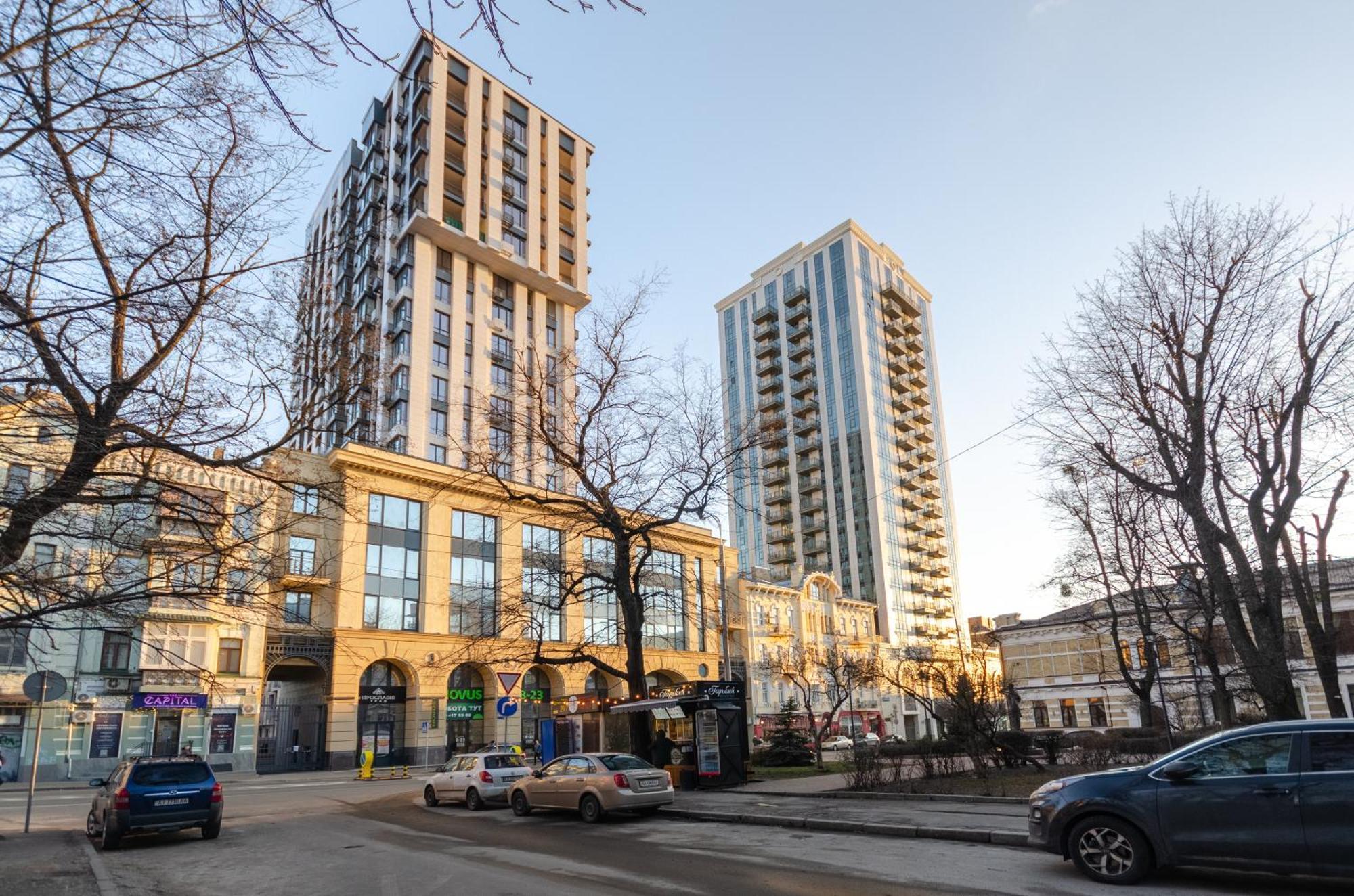 Petrovdom Apartments 12-131B In Rc "Yaroslaviv Grad", Bulvarno-Kudriavska 17B Kiev Ngoại thất bức ảnh